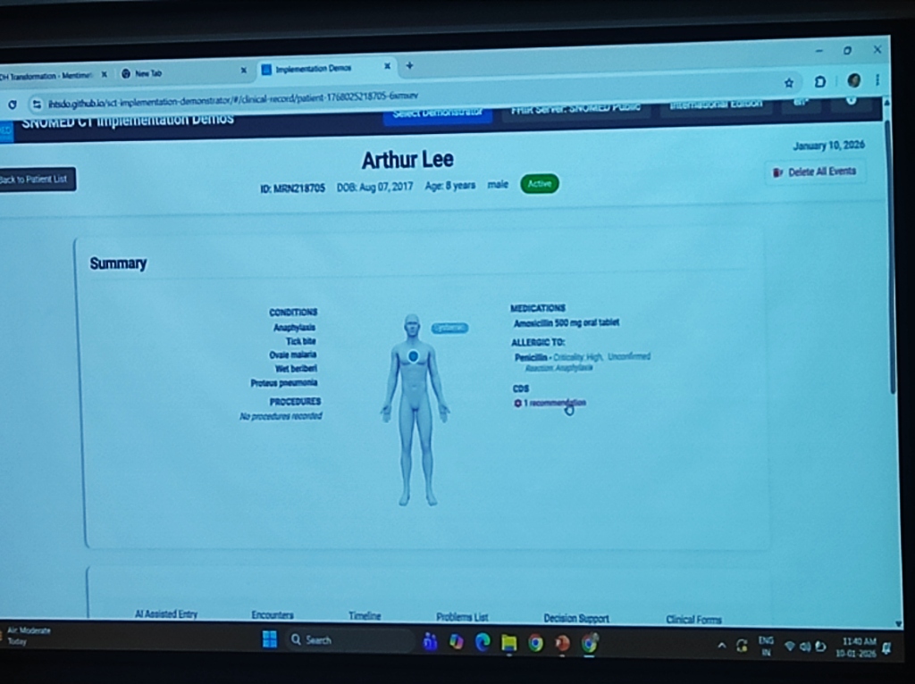 SNOMED Demo CDS Alerts