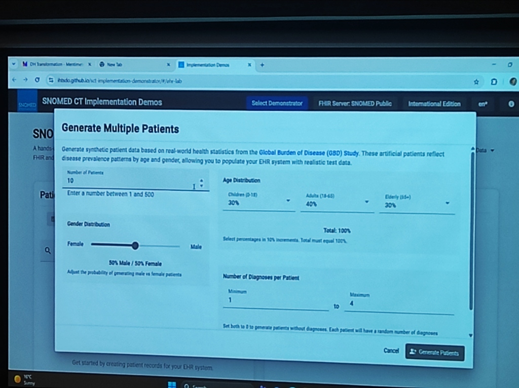 SNOMED Demo Generator